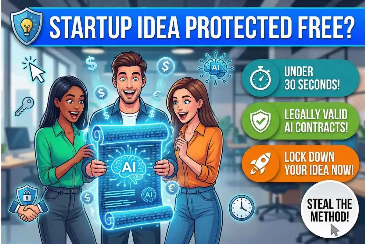 The AI NDA Protect your 2026 startup ideas in 30 seconds for absolutely free
