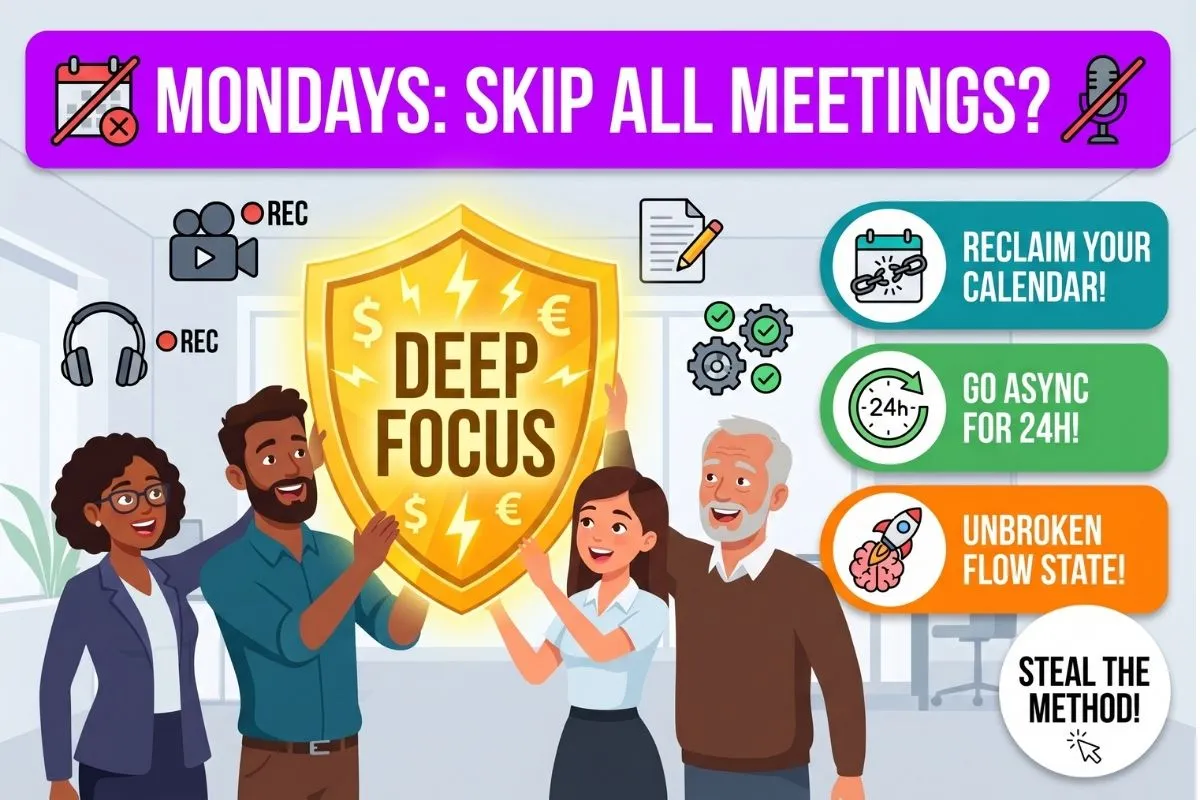 The Async Monday How to skip all meetings and double your focus.