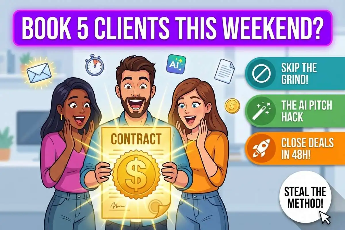AI Freelance Client Pitching Land 5 high-paying weekend clients before you even go to sleep