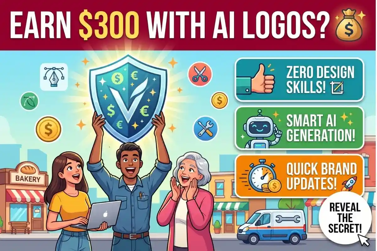 Drop-Service AI Logos Sell $300 brand updates to local businesses today.