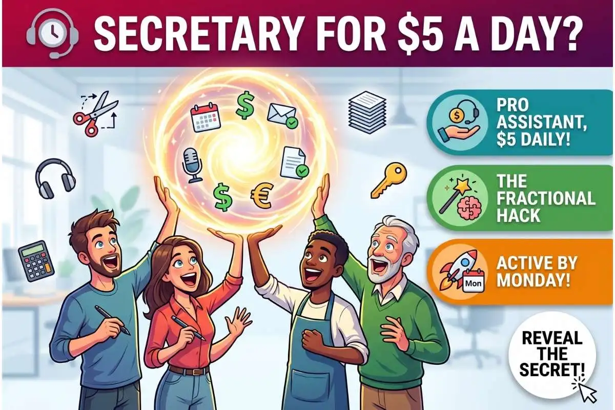 Fractional AI Secretary Rental: Get world-class administrative help for just $5 a day starting Monday