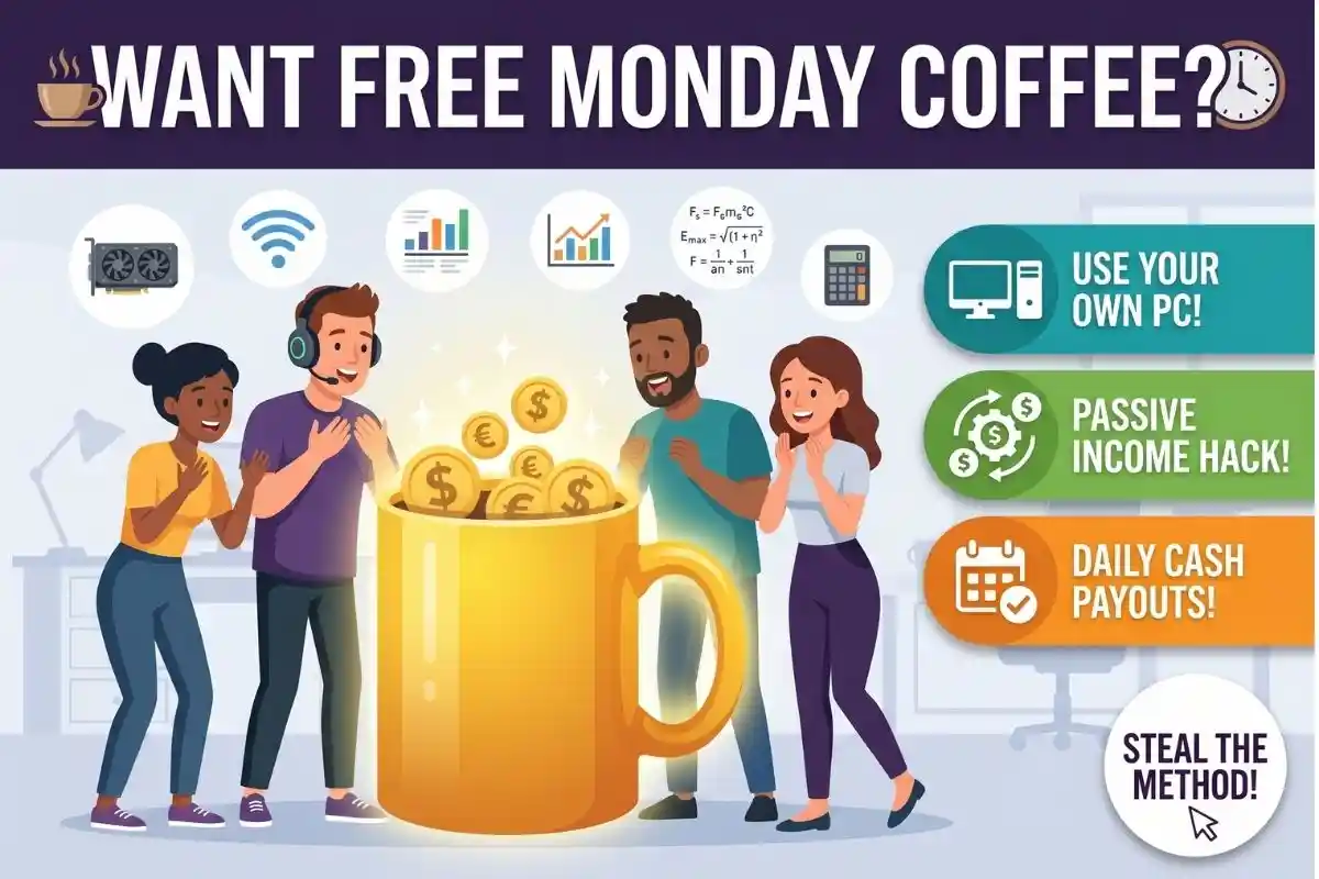 Rent out your unused GPU this Sunday to pay for your Monday coffee.