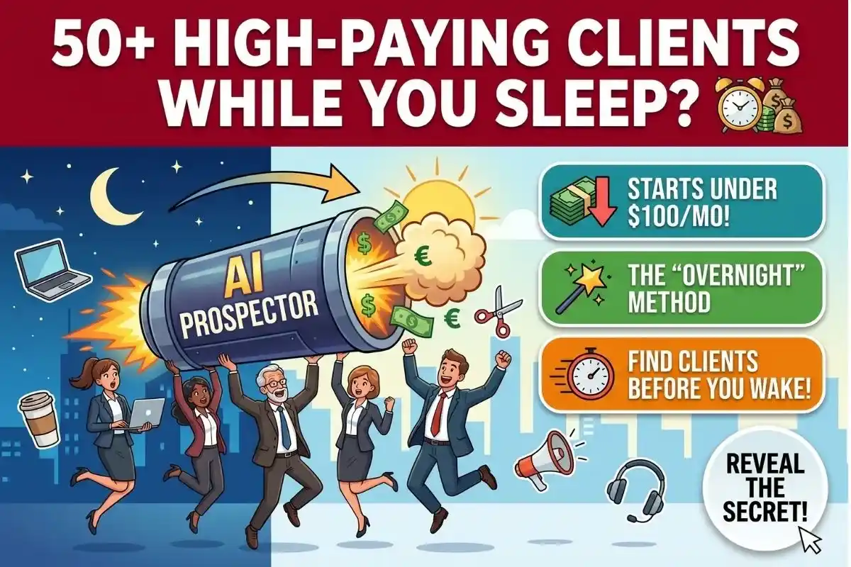 The AI Prospector Find 50 high-paying clients before you wake up.