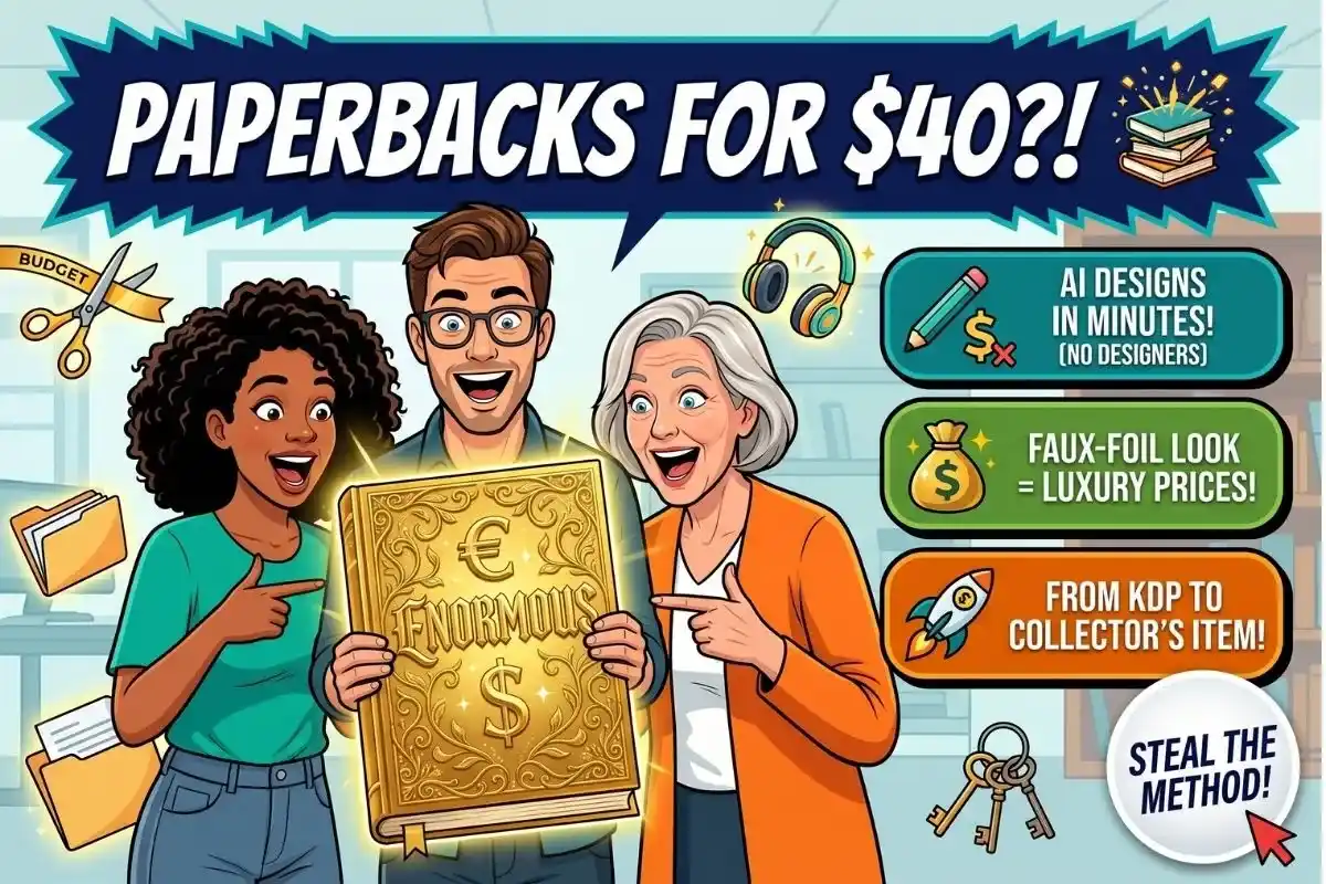 The Gold Foil trick Why readers pay $40 for AI-designed paperbacks.