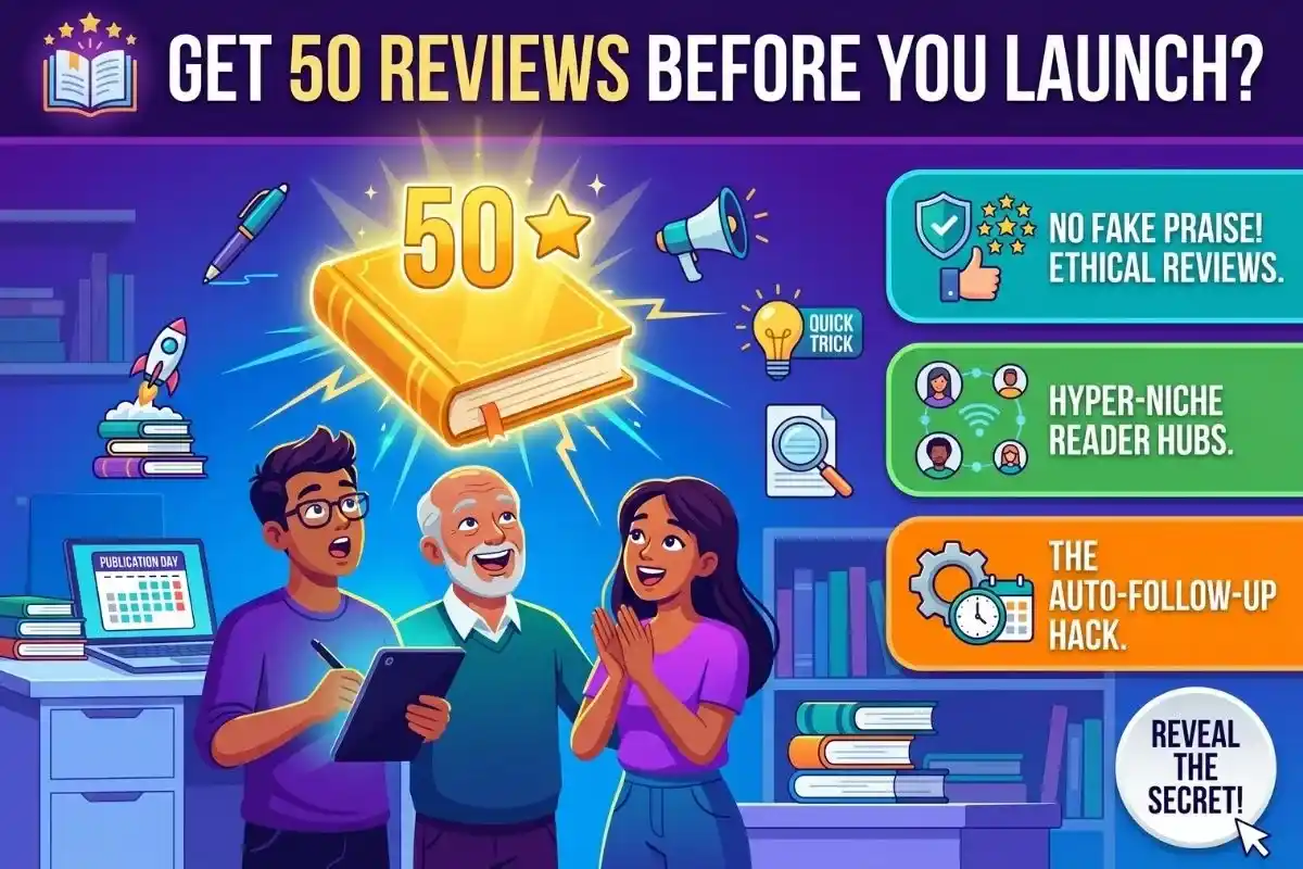 The ethical 2026 trick to get 50 book reviews before you even launch.