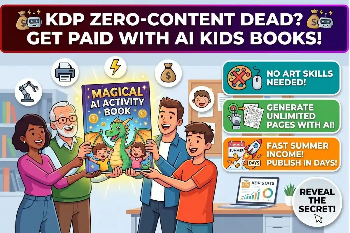 Zero-Content is dead Sell AI Activity Books for kids this summer.
