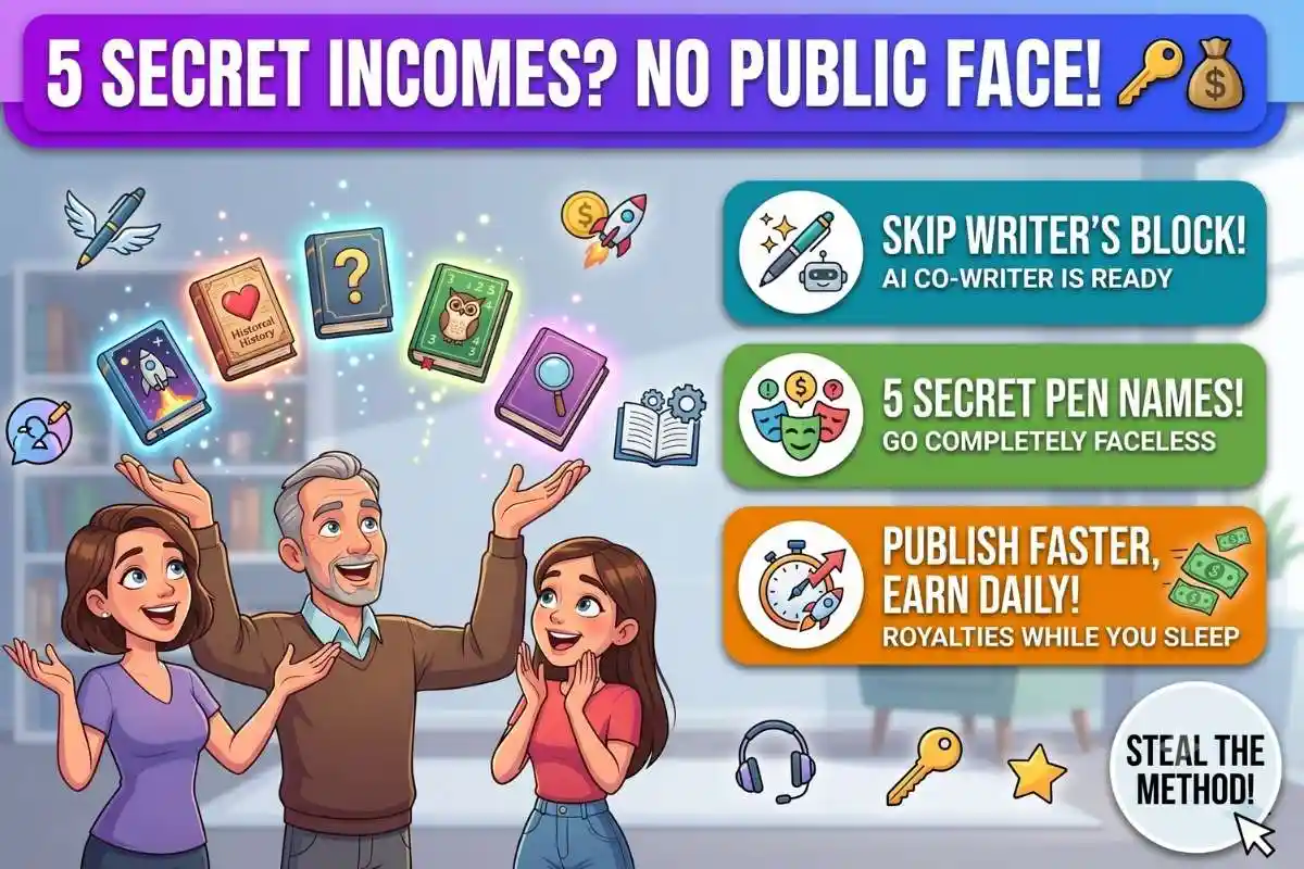 5-Pen Name Faceless Author Strategy Run multiple secret KDP accounts using AI starting today