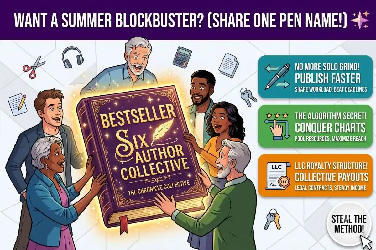 Crowdsourced Book Pen Names Share a massive summer blockbuster with 5 other authors today