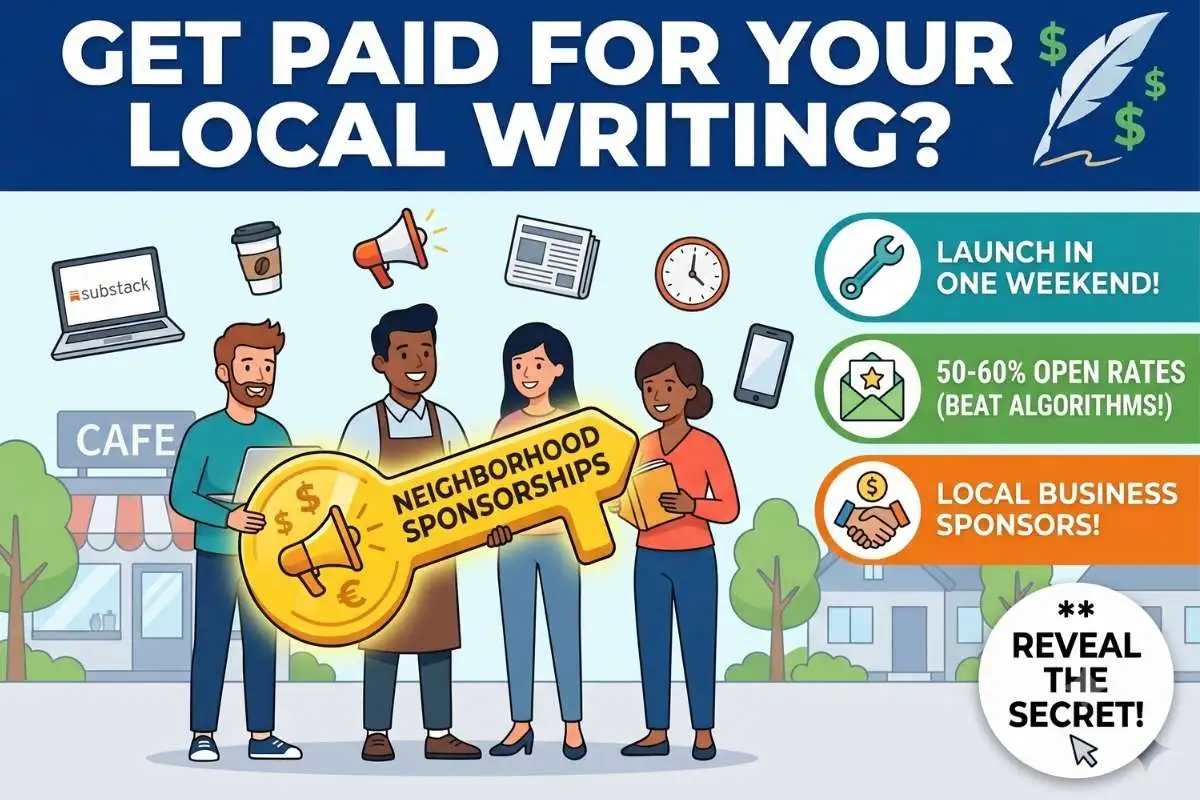 Hyper-Local Substack Newsletters Get local coffee shops to sponsor your weekend writing by Monday