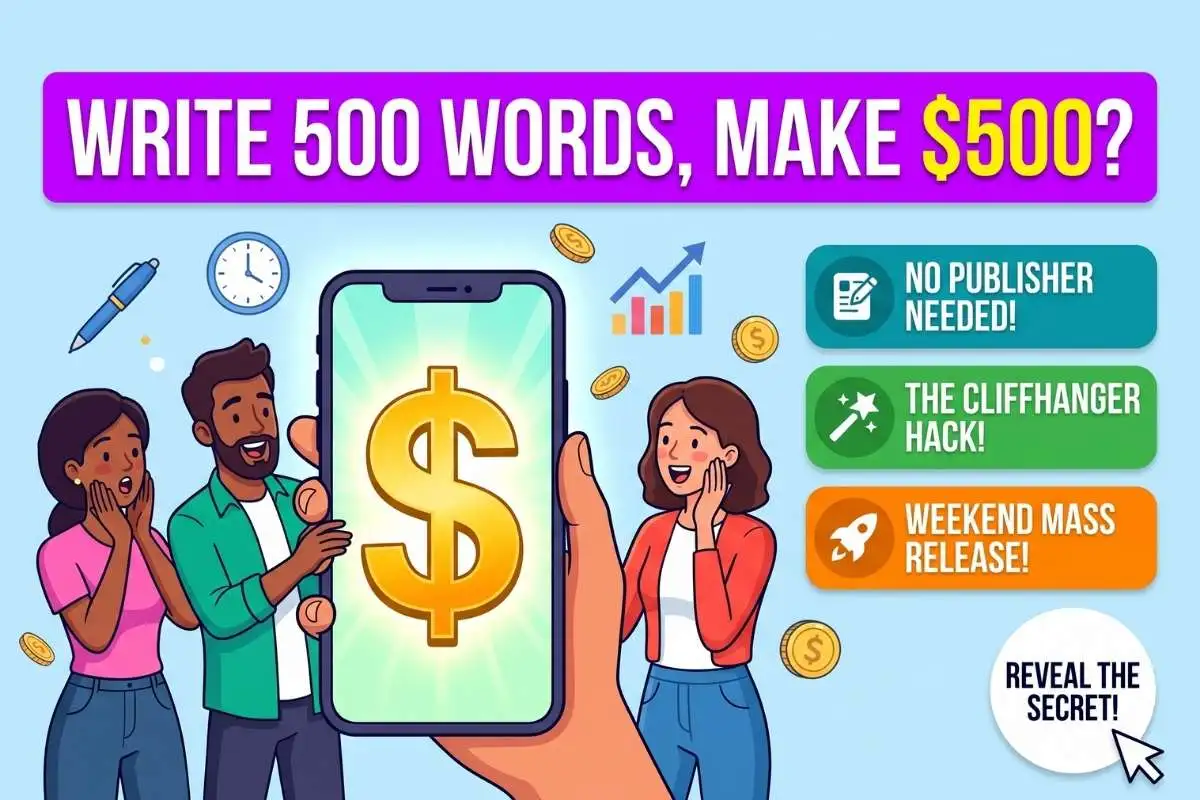 Micro-Chapter Fiction Strategy: Make $500 a weekend writing just 500 words a day on mobile apps