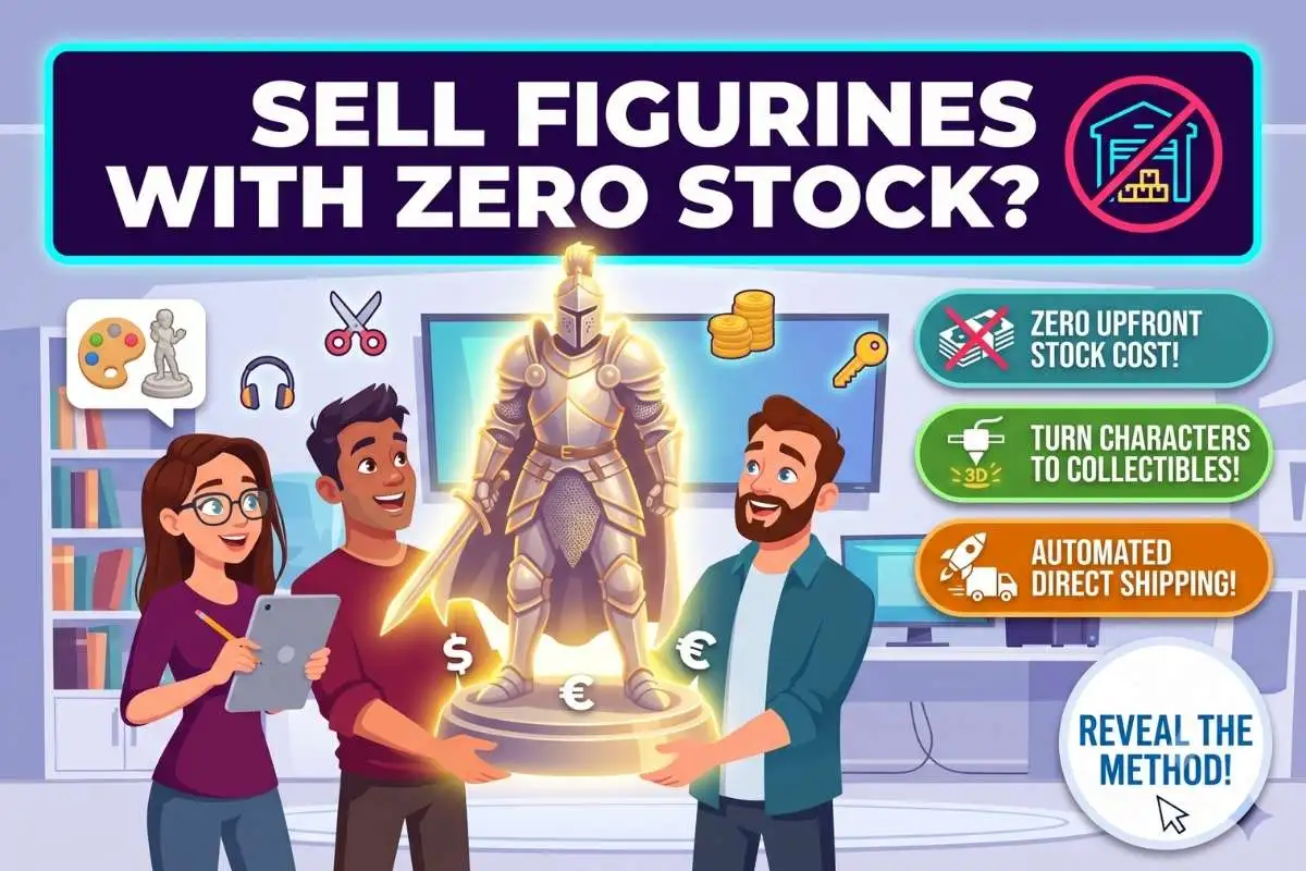 3D Print-on-Demand Merch Sell physical character models directly to your fiction superfans