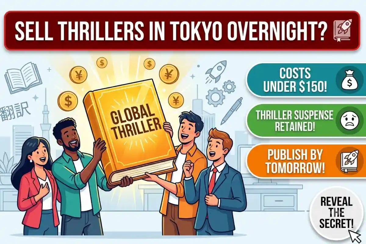 AI Book Translation Bots Have your thriller ready for the Japanese market by tomorrow morning