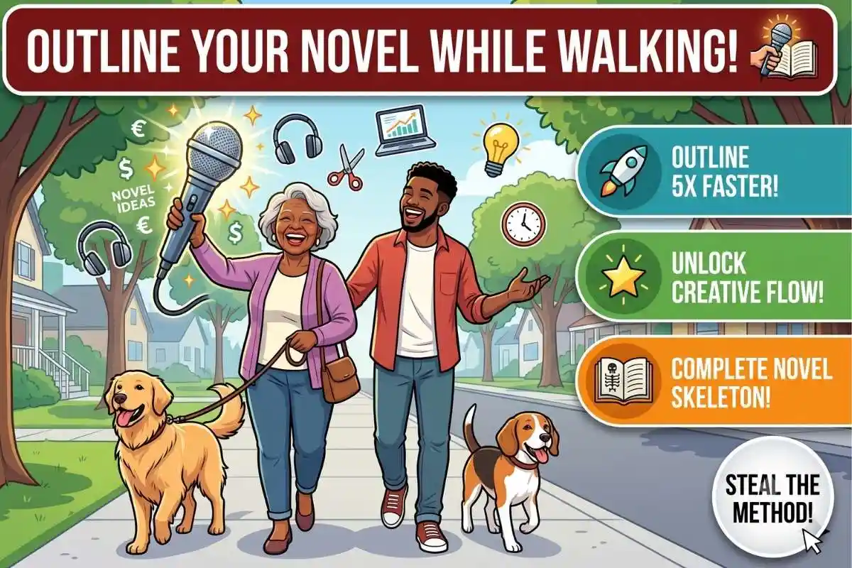 Audio-First Novel Outlining Dictate your entire 2026 bestseller while walking the dog