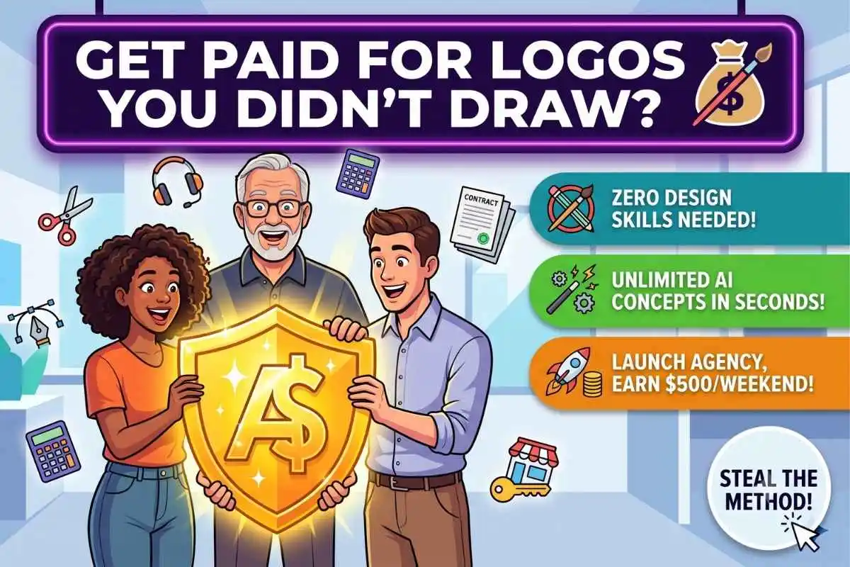 Drop-Servicing AI Logos Launch a highly profitable weekend micro-agency with zero design skills