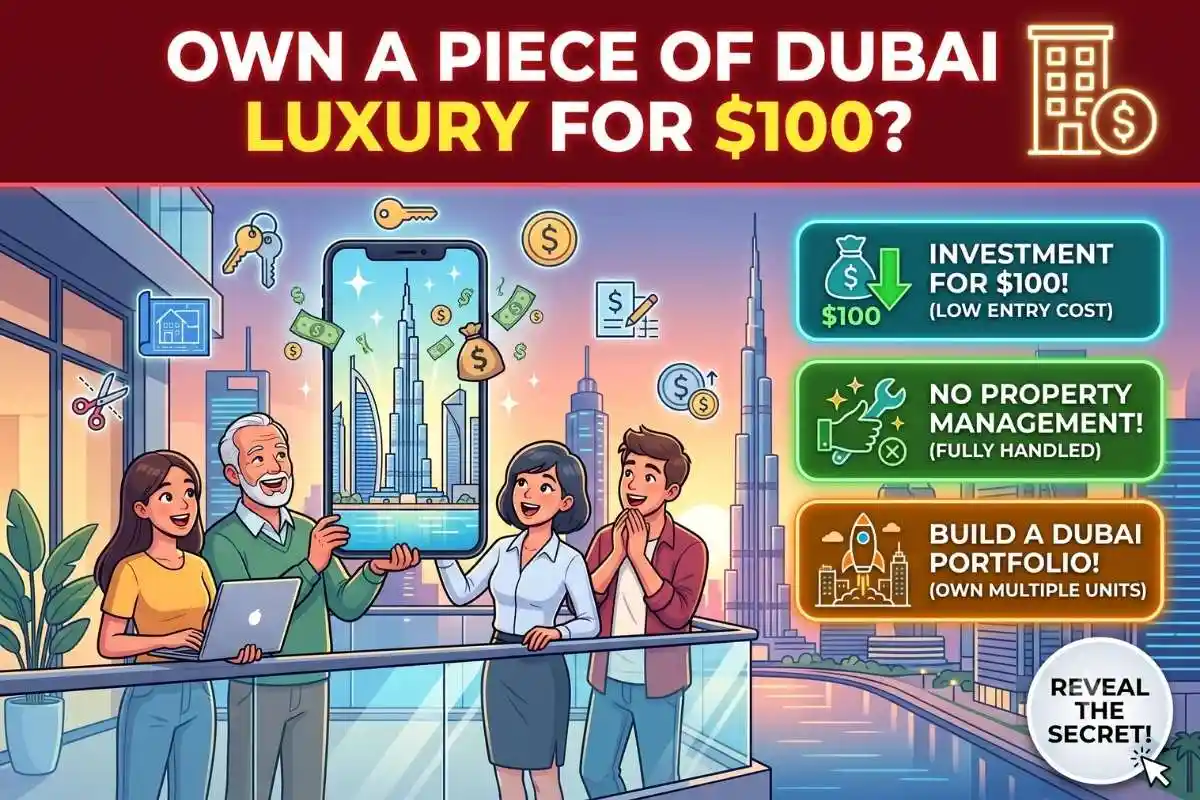 Fractional Real Estate App Own a piece of a Dubai luxury apartment for $100 starting today