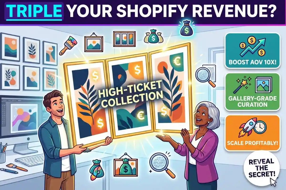 Generative AI Art Collections The secret to selling high-ticket cohesive prints on Shopify