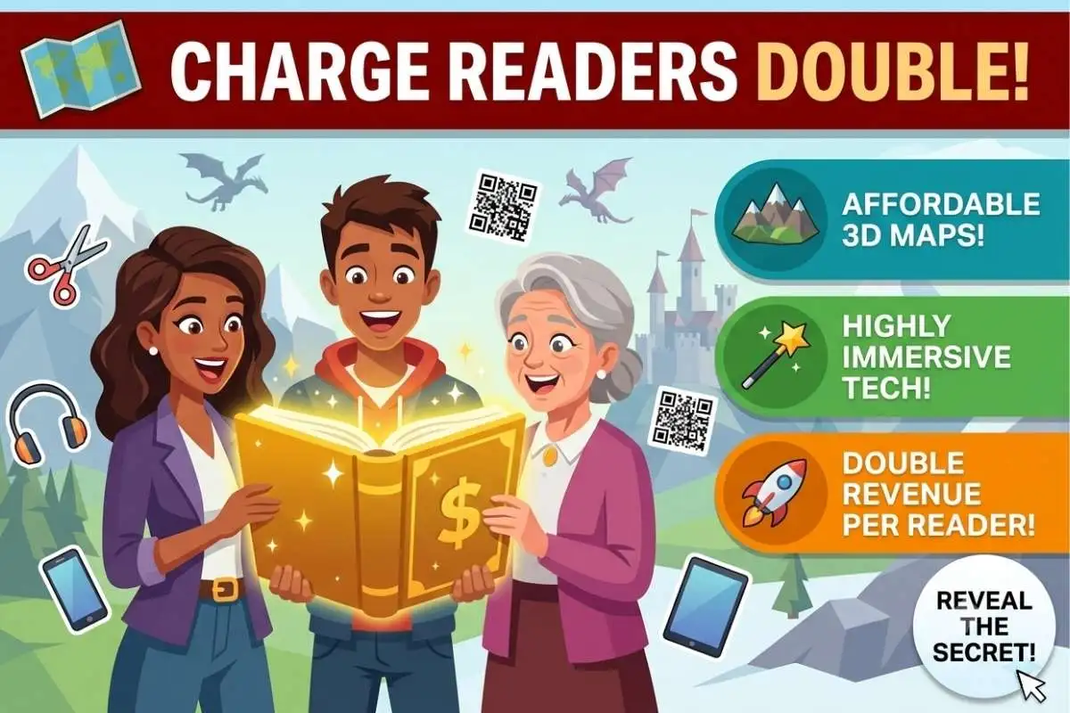 Interactive Book VR Maps Charge readers double by adding a digital world to your fantasy novel