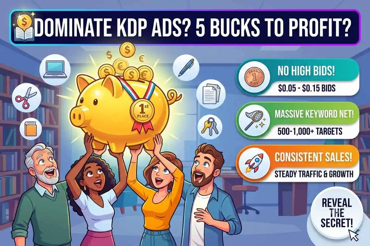 KDP Penny Ad Strategy How to dominate Amazon book marketing on a $5 daily budget